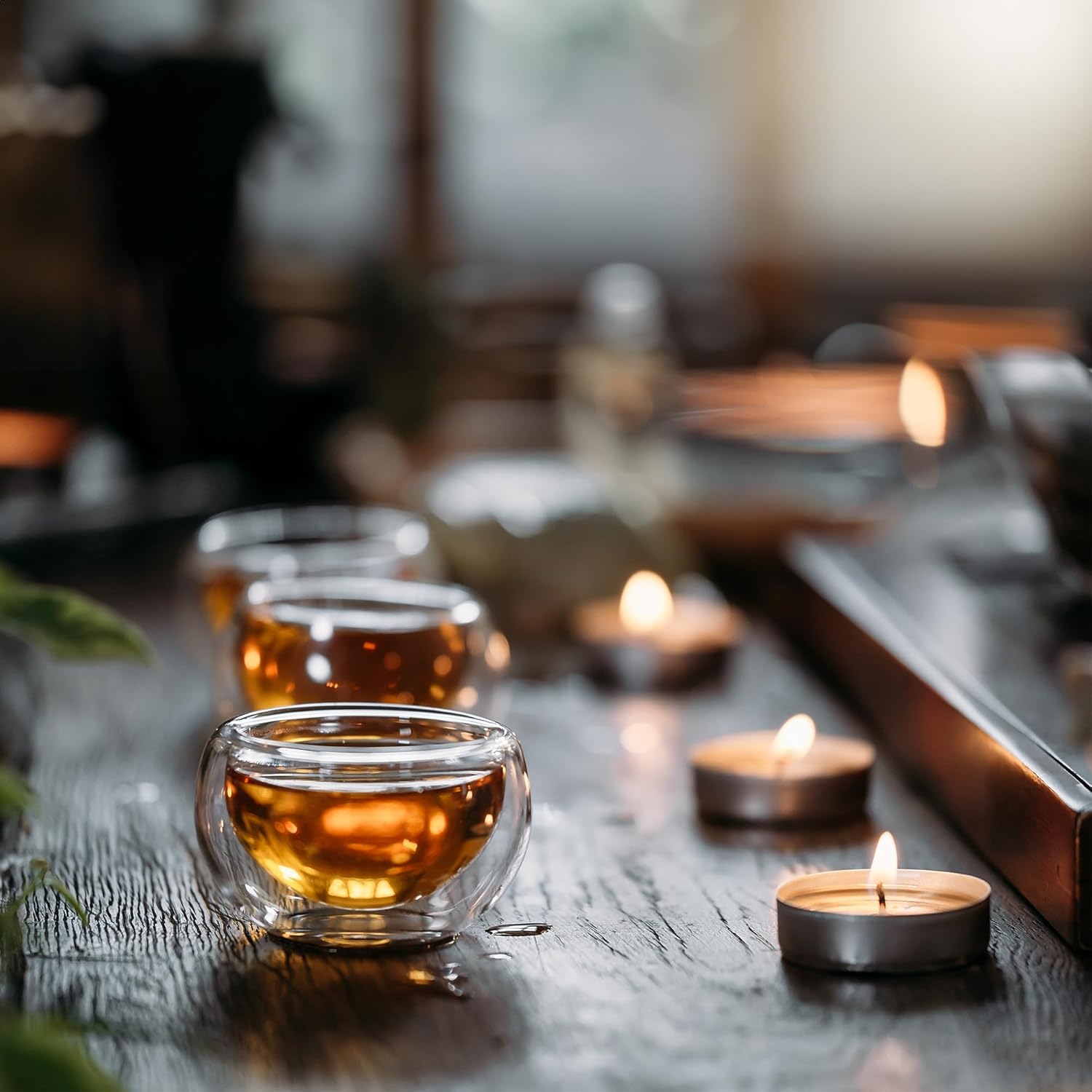 50 Unscented White Tea Lights – 4 Hour Burn, Smoke-Free