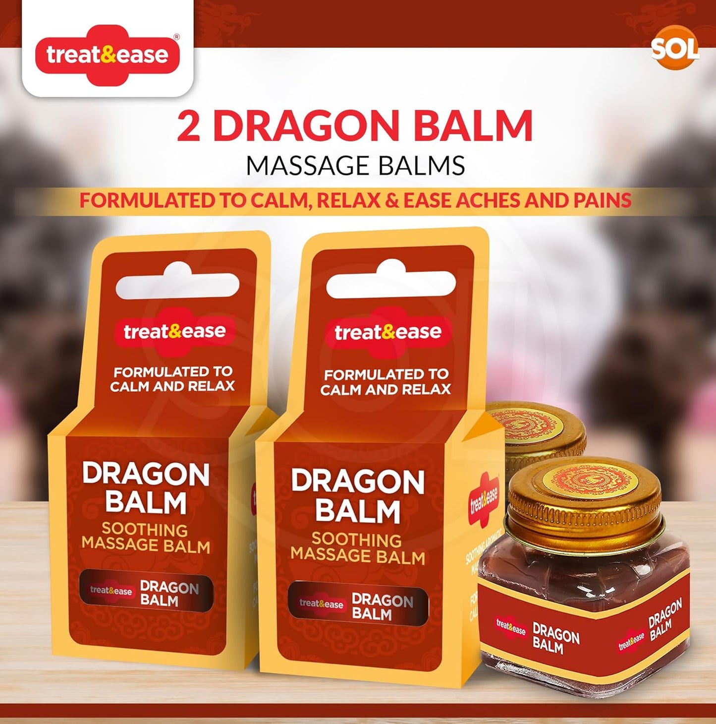 Dragon Heat Massage Balm Duo