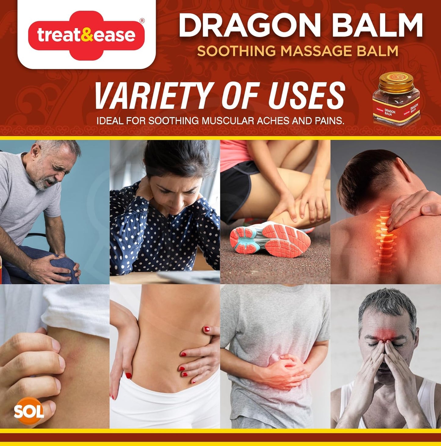 Dragon Heat Massage Balm Duo