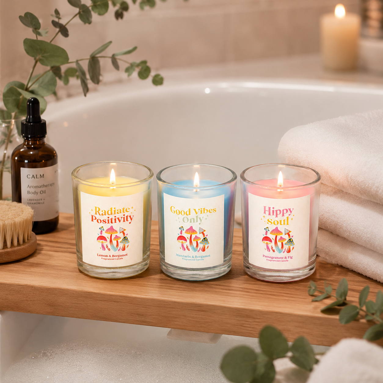 Tranquil Glow Candle Trio