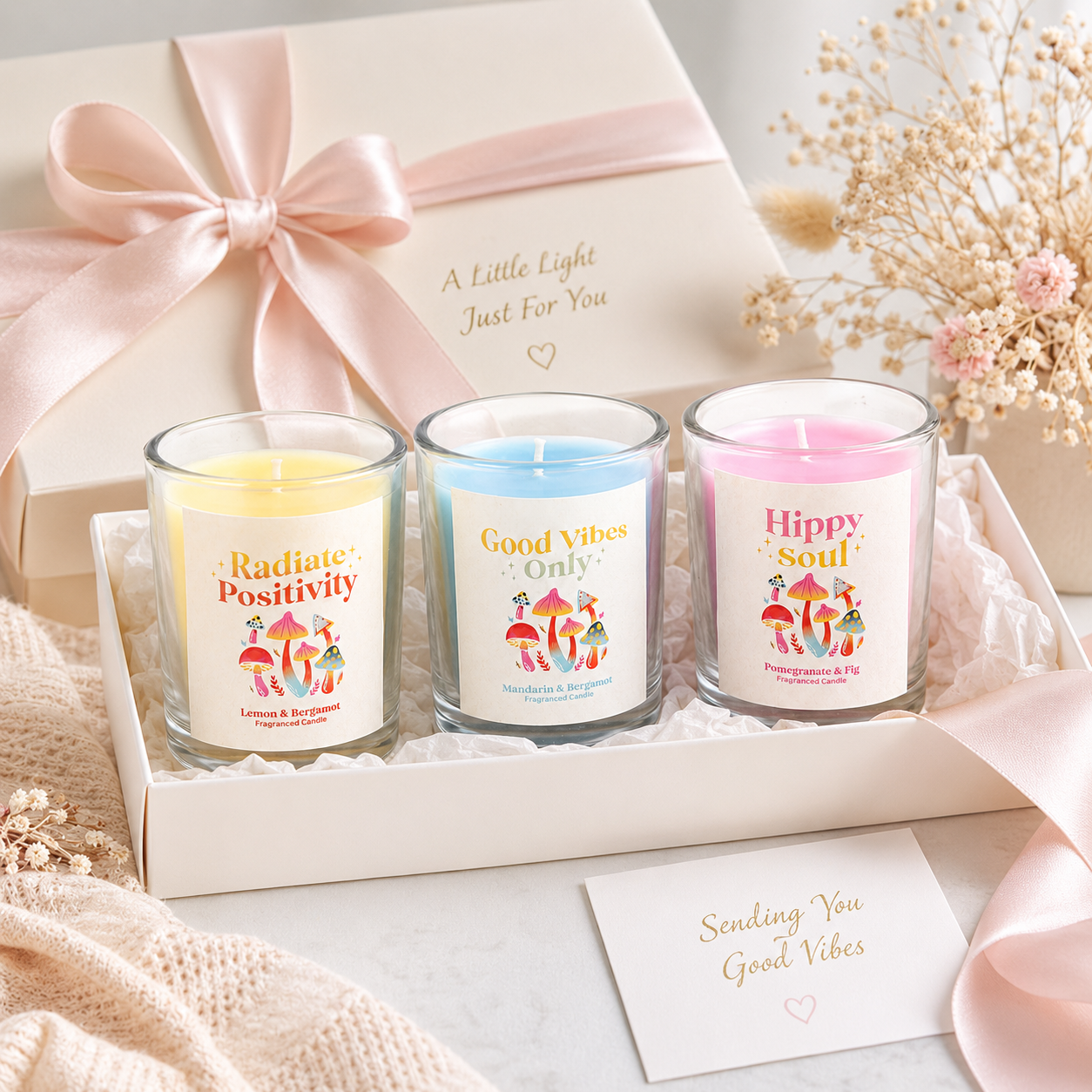 Tranquil Glow Candle Trio