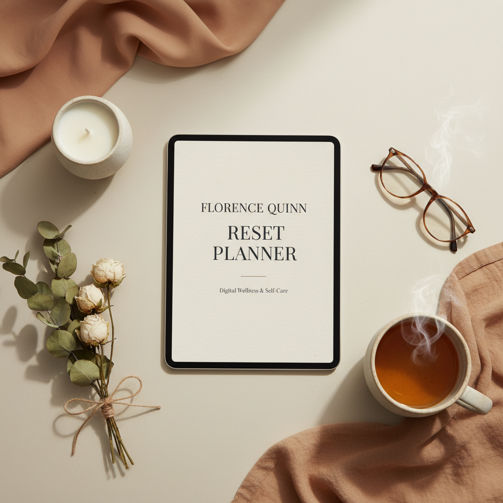 Florence Quinn Reset Planner – Wellness & Nervous System Reset Digital Planner for Women