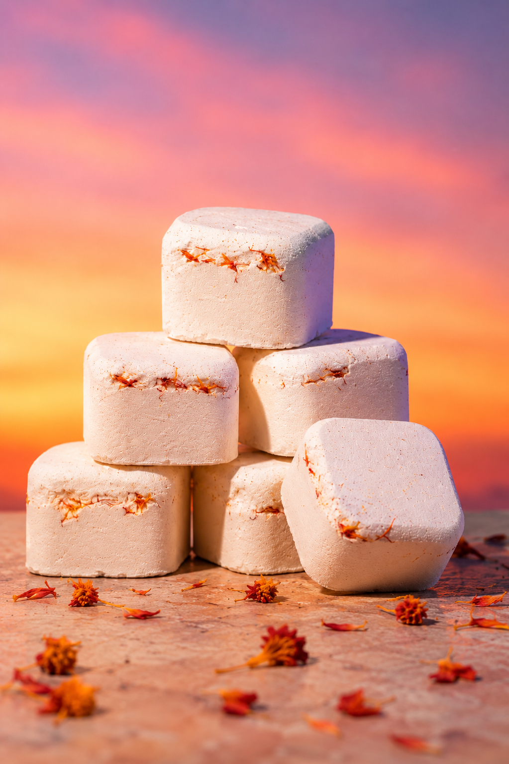 Shower steamers for stress relief and relaxation